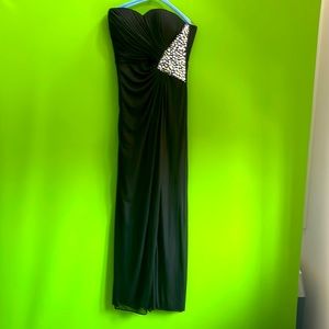 Black, long sleeve dress